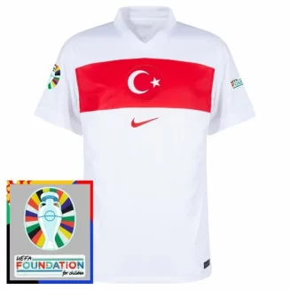 Goedkope EK 2024 Turkije Thuisshirt Korte Mouw Patch Kopen