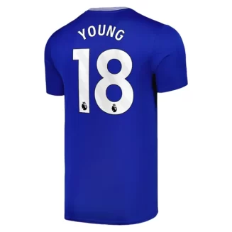 Goedkope Everton Ashley Young #18 Thuisshirt 2024-2025 Korte Mouw Kopen