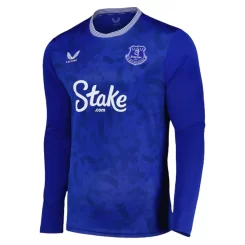 Goedkope Everton Ashley Young #18 Thuisshirt 2024-2025 Lange Mouwen Kopen-1