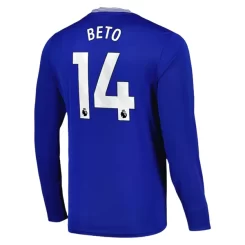 Goedkope Everton Beto #14 Thuisshirt 2024-2025 Lange Mouwen Kopen