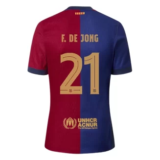 Goedkope FC Barcelona Frenkie de Jong #21 Thuisshirt 2024-2025 Korte Mouw Kopen