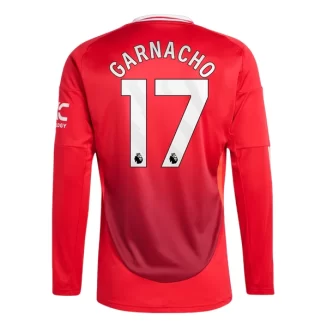 Goedkope Manchester United Garnacho #17 Thuisshirt 2024-2025 Lange Mouwen Kopen