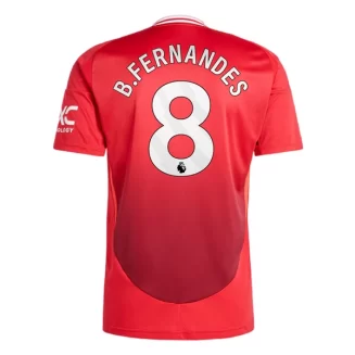 Goedkope Manchester United Bruno Fernandes #8 Thuisshirt 2024-2025 Korte Mouw Kopen