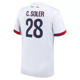 Goedkope Paris Saint-Germain Carlos Soler #28 Uitshirt 2024-2025 Korte Mouw Kopen