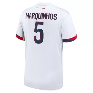 Goedkope Paris Saint-Germain Marquinhos #5 Uitshirt 2024-2025 Korte Mouw Kopen