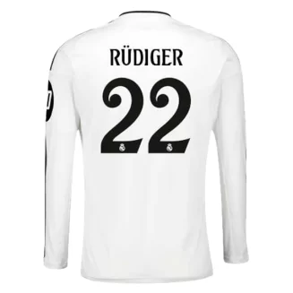 Goedkope Real Madrid Antonio Rudiger #22 Thuisshirt 2024-2025 Lange Mouwen Kopen