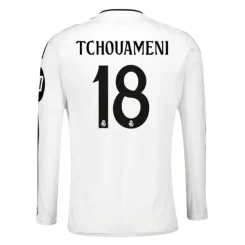 Goedkope Real Madrid Aurelien Tchouameni #18 Thuisshirt 2024-2025 Lange Mouwen Kopen