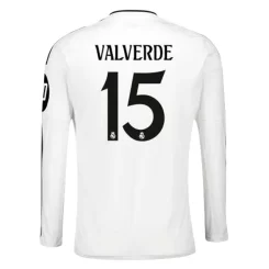 Goedkope Real Madrid Federico Valverde #15 Thuisshirt 2024-2025 Lange Mouwen Kopen