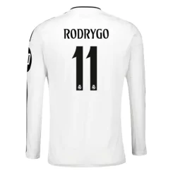 Goedkope Real Madrid Rodrygo #11 Thuisshirt 2024-2025 Lange Mouwen Kopen