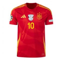 Goedkope Spanje Dani Olmo #10 Thuisshirt EK 2024 Voetbalshirts Korte Mouw Kopen-1