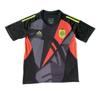 Goedkope Spanje Keeper Thuisshirt EK 2024 Voetbalshirts Korte Mouw Kopen