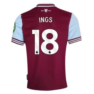 Goedkope West Ham United Danny Ings #18 Thuisshirt 2024-2025 Korte Mouw Kopen