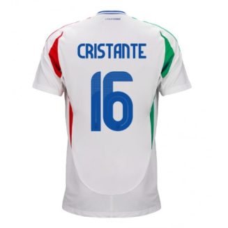 Italië Bryan Cristante #16 Uitshirt EK 2024 Voetbalshirts Korte Mouw