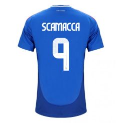 Italië Gianluca Scamacca #9 Thuisshirt EK 2024 Voetbalshirts Korte Mouw