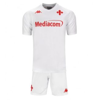 Kids ACF Fiorentina Uitshirt 2024-2025 Voetbalshirts Korte Mouw (+ Korte broeken)