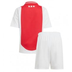 Kids AFC Ajax Thuisshirt 2024-2025 Voetbalshirts Korte Mouw (+ Korte broeken)-1