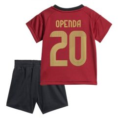 Kids België Lois Openda #20 Thuisshirt EK 2024 Voetbalshirts Korte Mouw (+ Korte broeken)