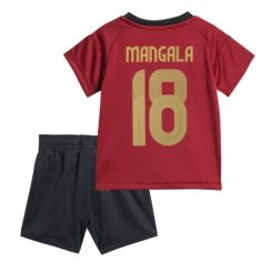 Kids België Orel Mangala #18 Thuisshirt EK 2024 Voetbalshirts Korte Mouw (+ Korte broeken)