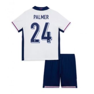 Kids Engeland Cole Palmer #24 Thuisshirt EK 2024 Voetbalshirts Korte Mouw (+ Korte broeken)