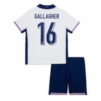 Kids Engeland Conor Gallagher #16 Thuisshirt EK 2024 Voetbalshirts Korte Mouw (+ Korte broeken)