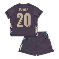 Kids Engeland Jarrod Bowen #20 Uitshirt EK 2024 Voetbalshirts Korte Mouw (+ Korte broeken)