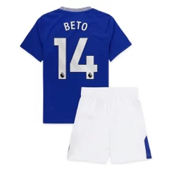 Kids Everton Beto #14 Thuisshirt 2024-2025 Korte Mouw (+ Korte broeken)