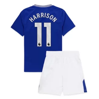 Kids Everton Jack Harrison #11 Thuisshirt 2024-2025 Korte Mouw (+ Korte broeken)