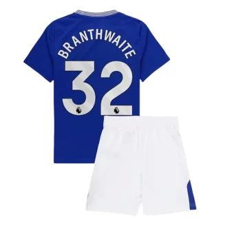 Kids Everton Jarrad Branthwaite #32 Thuisshirt 2024-2025 Korte Mouw (+ Korte broeken)