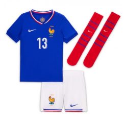 Kids Frankrijk Kante #13 Thuisshirt EK 2024 Voetbalshirts Korte Mouw (+ Korte broeken)-1