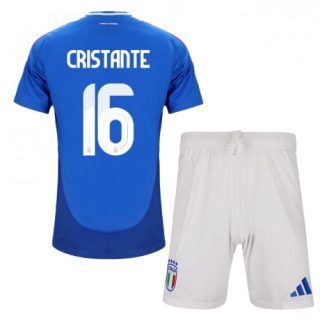 Kids Italië Bryan Cristante #16 Thuisshirt EK 2024 Voetbalshirts Korte Mouw (+ Korte broeken)