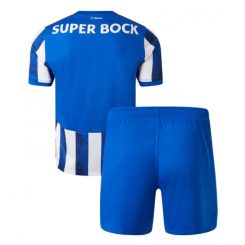 Kids Porto Thuisshirt 2024-2025 Voetbalshirts Korte Mouw (+ Korte broeken)-1