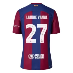 Kopen Barcelona Lamine Yamal #27 Thuisshirt 2023-2024 Korte Mouw