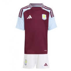 Kopen Kids Aston Villa Thuisshirt 2024-2025 Korte Mouw (+ Korte broeken)