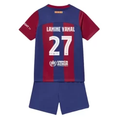 Kopen Kids Barcelona Lamine Yamal #27 Thuisshirt 2023-2024 Korte Mouw