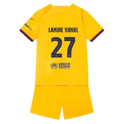 Kopen Kids Barcelona Lamine Yamal #27 Vierde thuisshirt 2023-2024 Korte Mouw