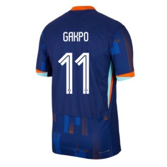 Nederland Cody Gakpo #11 Uitshirt EK 2024 Voetbalshirts Korte Mouw