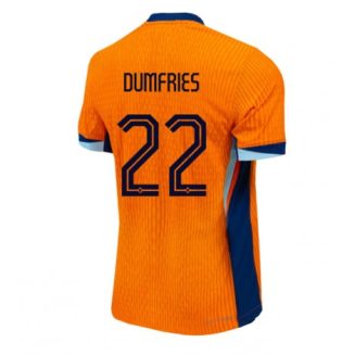 Nederland Denzel Dumfries #22 Thuisshirt EK 2024 Voetbalshirts Korte Mouw