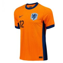 Nederland Jeremie Frimpong #12 Thuisshirt EK 2024 Voetbalshirts Korte Mouw-1