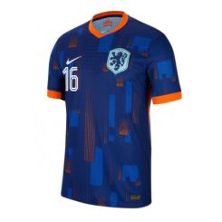 Nederland Joey Veerman #16 Uitshirt EK 2024 Voetbalshirts Korte Mouw-1