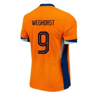 Nederland Wout Weghorst #9 Thuisshirt EK 2024 Voetbalshirts Korte Mouw