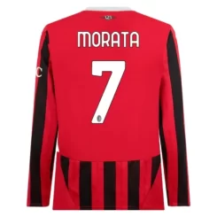 Kopen AC Milan Álvaro Morata #7 Thuisshirt 2024-2025 Lange Mouwen