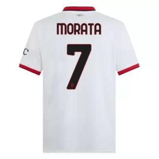 Kopen AC Milan Álvaro Morata #7 Uitshirt 2024-2025 Korte Mouw