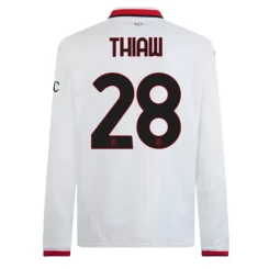 Kopen AC Milan Malick Thiaw #28 Uitshirt 2024-2025 Lange Mouwen