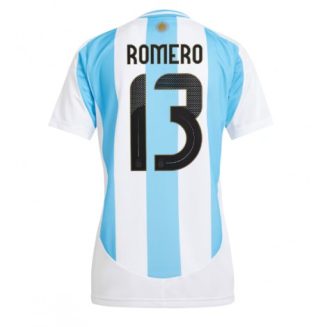 Kopen Dames Argentinië Cristian Romero #13 Thuisshirt Copa América 2024 Korte Mouw