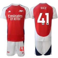 Kopen Arsenal Declan Rice #41 Thuisshirt 2024-2025 Korte Mouw (+ Korte broeken)