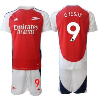 Kopen Arsenal Gabriel Jesus #9 Thuisshirt 2024-2025 Korte Mouw (+ Korte broeken)