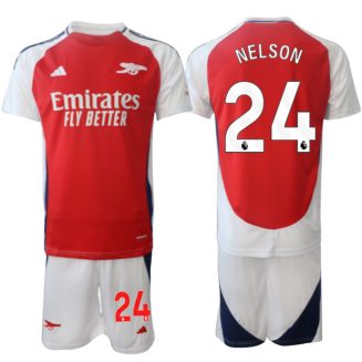 Kopen Arsenal Reiss Nelson #24 Thuisshirt 2024-2025 Korte Mouw (+ Korte broeken)