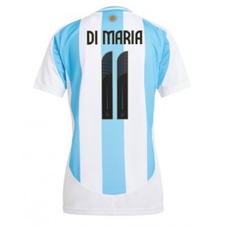 Kopen Dames Argentinië Angel Di Maria #11 Thuisshirt Copa América 2024 Korte Mouw