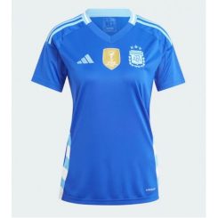 Kopen Dames Argentinië Uitshirt Copa América 2024 Korte Mouw