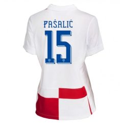 Kopen Dames Kroatië Mario Pasalic #15 Thuisshirt EK 2024 Korte Mouw